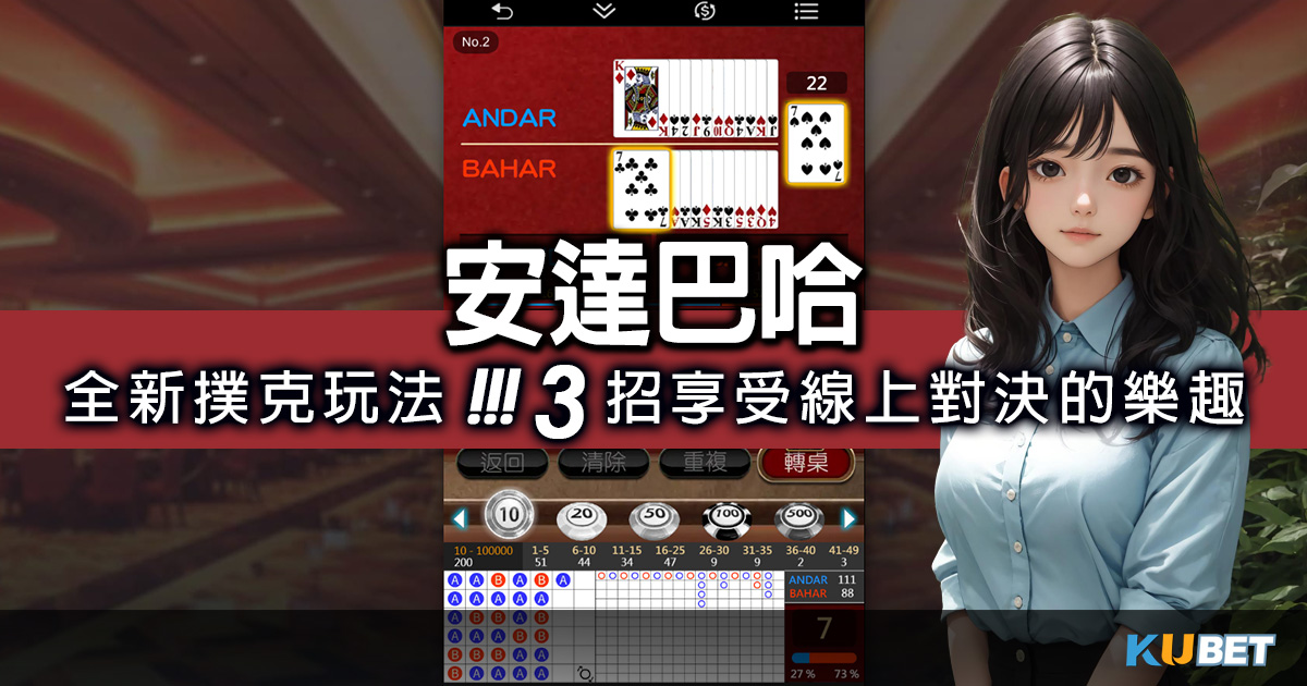 撲克牌遊戲:安達巴哈帶來全新撲克玩法，3招享受線上對決的樂趣